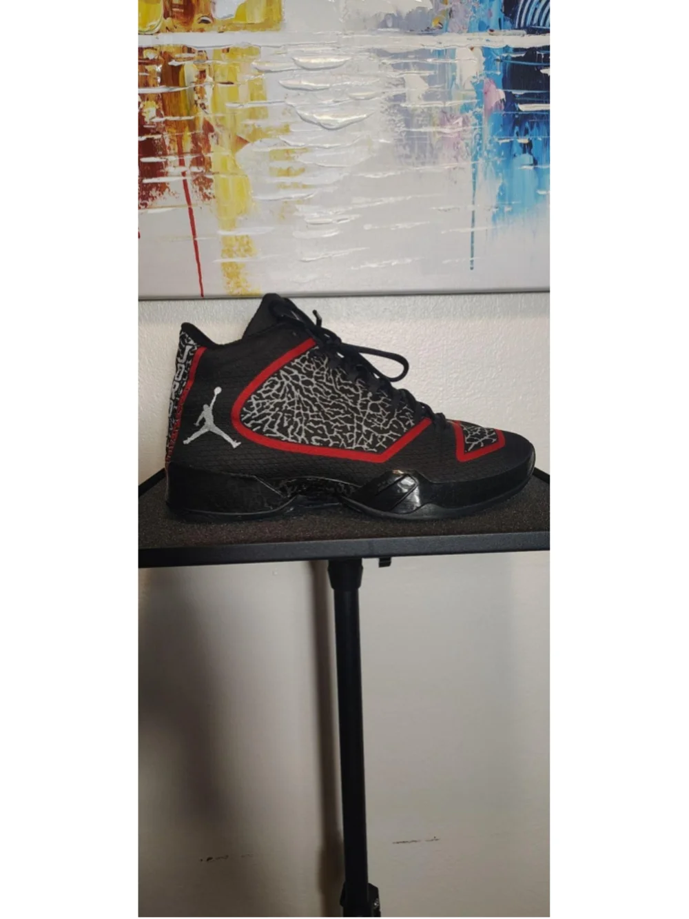 Jordan Air Jordan Shoes Mens Size 10.5 Black Red Mid Top Sneakers 695515-023